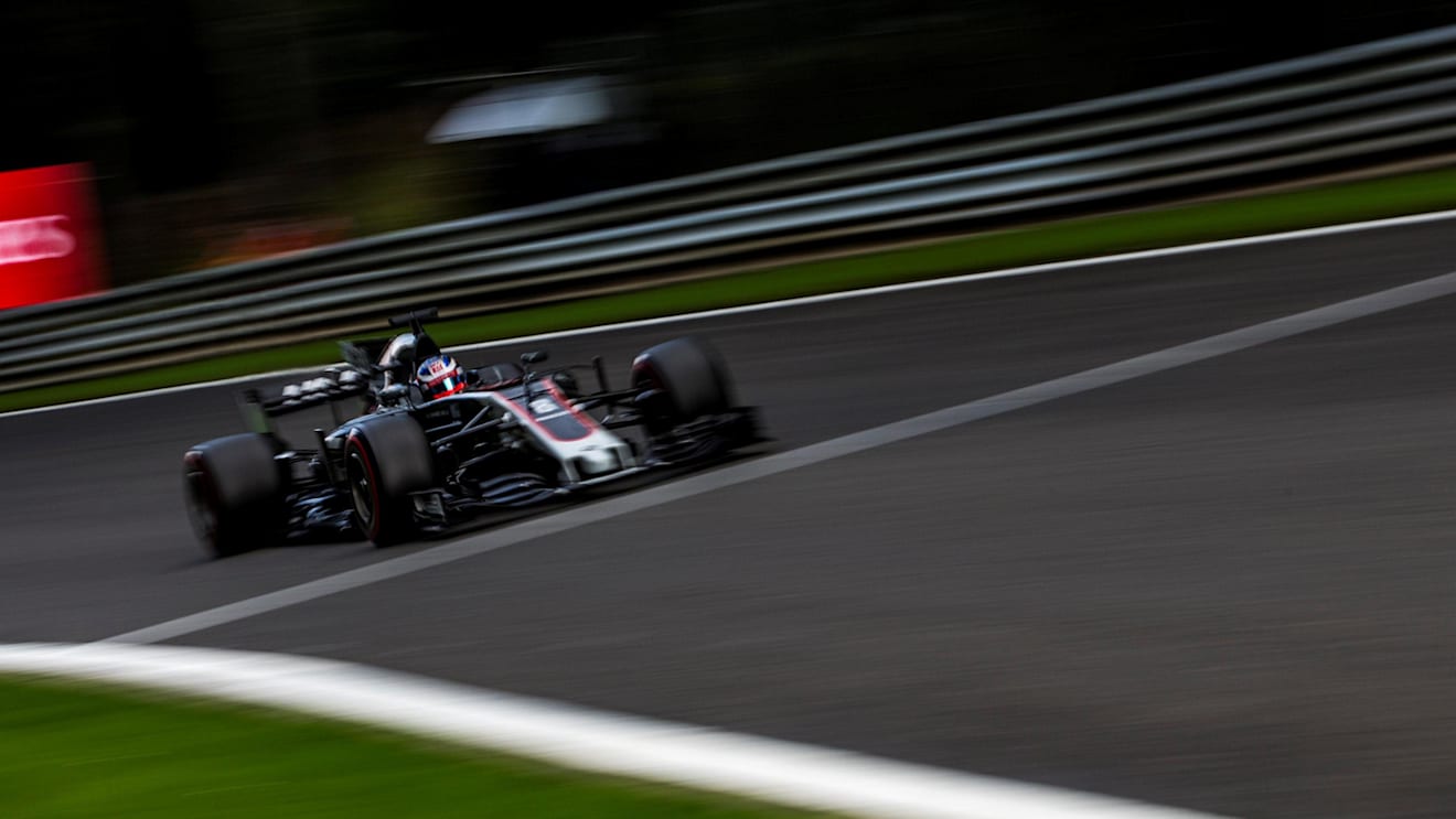 Romain Grosjean (FRA) Haas VF-17 at Formula One World Championship, Rd12, Belgian Grand Prix, Qualifying, Spa Francorchamps, Belgium, Saturday 26 August 2017. © Sutton Images