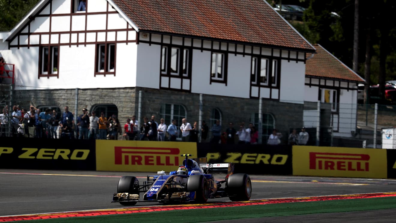 Pascal Wehrlein (GER) Sauber C36 at Formula One World Championship, Rd12, Belgian Grand Prix, Qualifying, Spa Francorchamps, Belgium, Saturday 26 August 2017. © Sutton Images