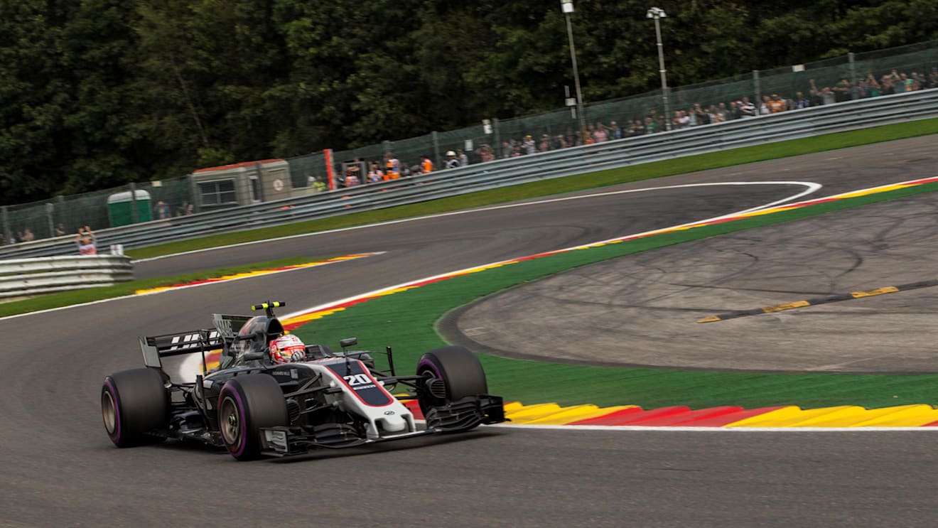 Kevin Magnussen (DEN) Haas VF-17 at Formula One World Championship, Rd12, Belgian Grand Prix, Qualifying, Spa Francorchamps, Belgium, Saturday 26 August 2017. © Sutton Images