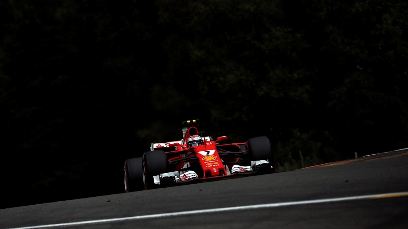 Kimi Raikkonen (FIN) Ferrari SF70-H at Formula One World Championship, Rd12, Belgian Grand Prix, Qualifying, Spa Francorchamps, Belgium, Saturday 26 August 2017. © Sutton Images