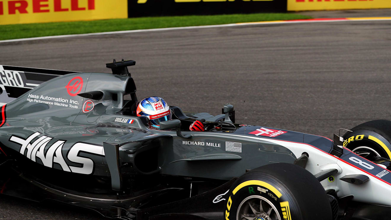 Romain Grosjean (FRA) Haas VF-17 at Formula One World Championship, Rd12, Belgian Grand Prix, Qualifying, Spa Francorchamps, Belgium, Saturday 26 August 2017. © Sutton Images
