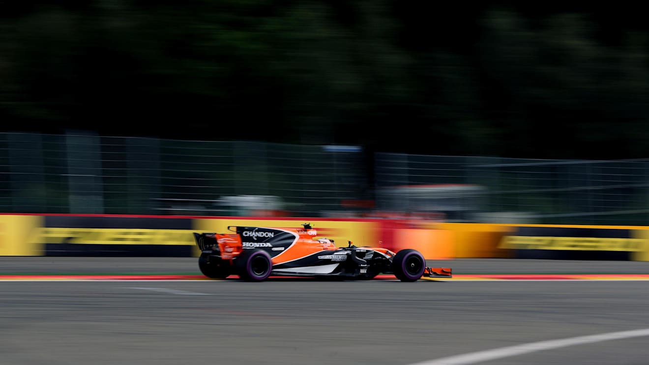 Stoffel Vandoorne (BEL) McLaren MCL32 at Formula One World Championship, Rd12, Belgian Grand Prix, Qualifying, Spa Francorchamps, Belgium, Saturday 26 August 2017. © Sutton Images