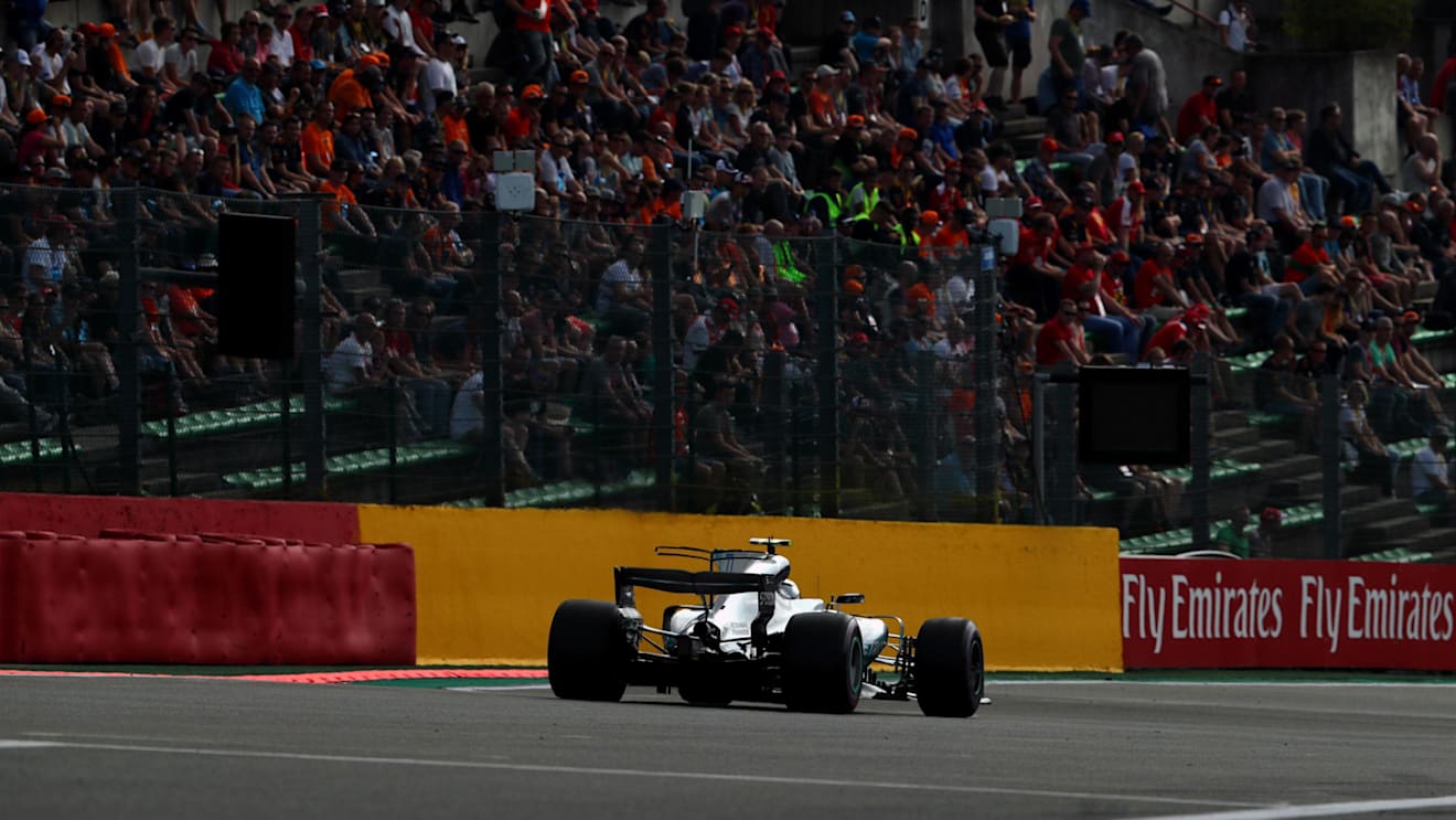 Valtteri Bottas (FIN) Mercedes-Benz F1 W08 Hybrid at Formula One World Championship, Rd12, Belgian Grand Prix, Qualifying, Spa Francorchamps, Belgium, Saturday 26 August 2017. © Sutton Images