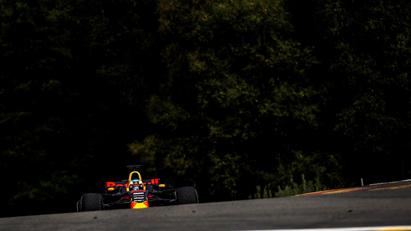 Daniel Ricciardo (AUS) Red Bull Racing RB13 at Formula One World Championship, Rd12, Belgian Grand Prix, Qualifying, Spa Francorchamps, Belgium, Saturday 26 August 2017. © Sutton Images