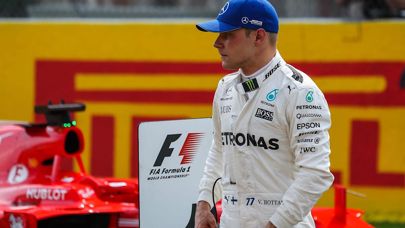 Valtteri Bottas (FIN) Mercedes AMG F1 in parc ferme at Formula One World Championship, Rd12, Belgian Grand Prix, Qualifying, Spa Francorchamps, Belgium, Saturday 26 August 2017. © Sutton Images