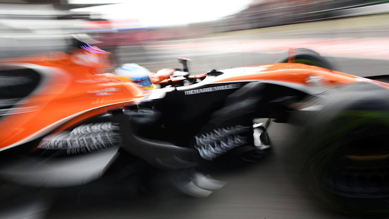Fernando Alonso (ESP) McLaren MCL32 at Formula One World Championship, Rd12, Belgian Grand Prix, Qualifying, Spa Francorchamps, Belgium, Saturday 26 August 2017. © Sutton Images