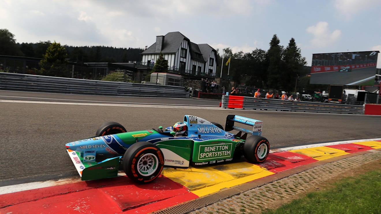 Mick Schumacher (GER) Benetton B194 at Formula One World Championship, Rd12, Belgian Grand Prix, Race, Spa Francorchamps, Belgium, Sunday 27 August 2017. © Sutton Images