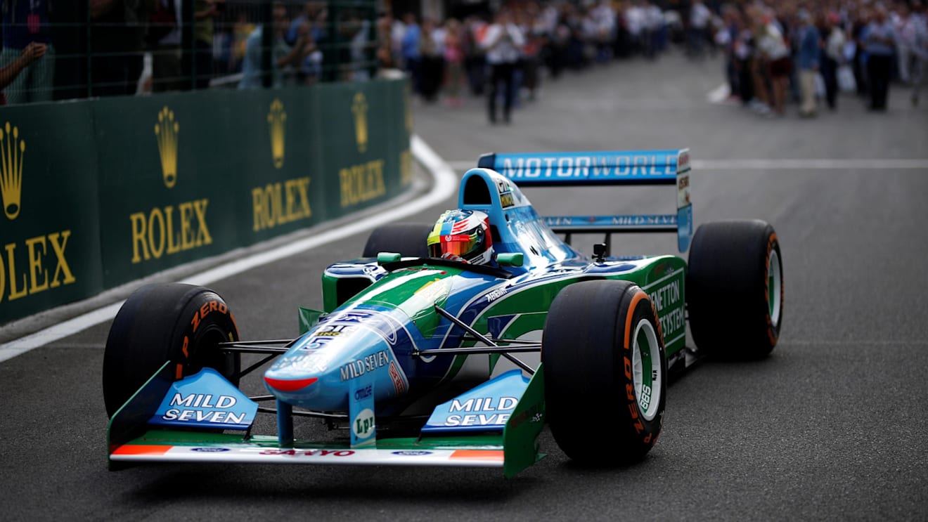 Mick Schumacher (GER) Benetton B194 at Formula One World Championship, Rd12, Belgian Grand Prix, Race, Spa Francorchamps, Belgium, Sunday 27 August 2017. © Sutton Images