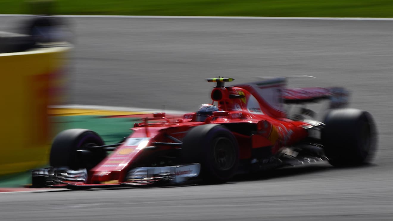 Kimi Raikkonen (FIN) Ferrari SF70-H at Formula One World Championship, Rd12, Belgian Grand Prix, Race, Spa Francorchamps, Belgium, Sunday 27 August 2017. © Sutton Images