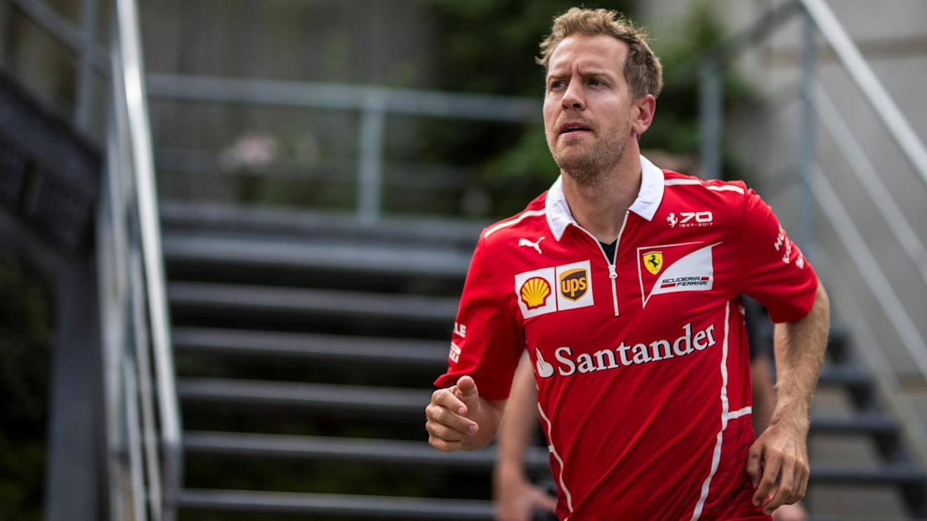 Sebastian Vettel (GER) Ferrari at Formula One World Championship, Rd12, Belgian Grand Prix, Preparations, Spa Francorchamps, Belgium, Thursday 24 August 2017. © Sutton Images