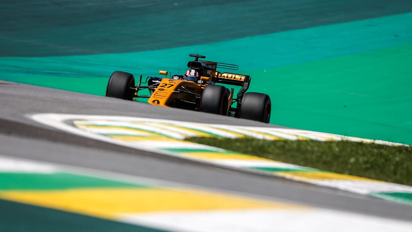 Nico Hulkenberg (GER) Renault Sport F1 Team RS17 at Formula One World Championship, Rd19, Brazilian Grand Prix, Practice, Interlagos, Sao Paulo, Brazil, Friday 10 November 2017. © Manuel Goria/Sutton Images