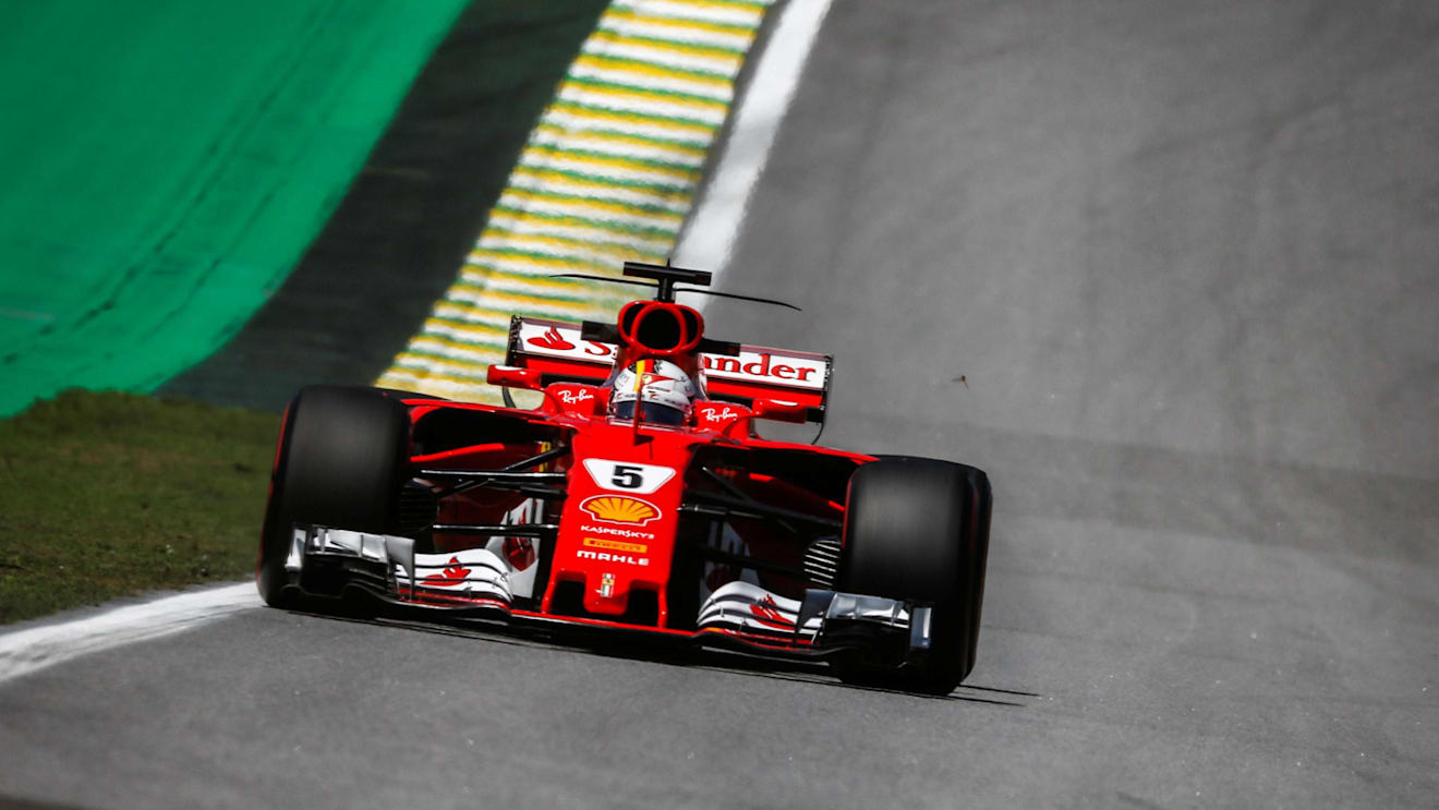 Sebastian Vettel (GER) Ferrari SF70-H at Formula One World Championship, Rd19, Brazilian Grand Prix, Practice, Interlagos, Sao Paulo, Brazil, Friday 10 November 2017. © Manuel Goria/Sutton Images