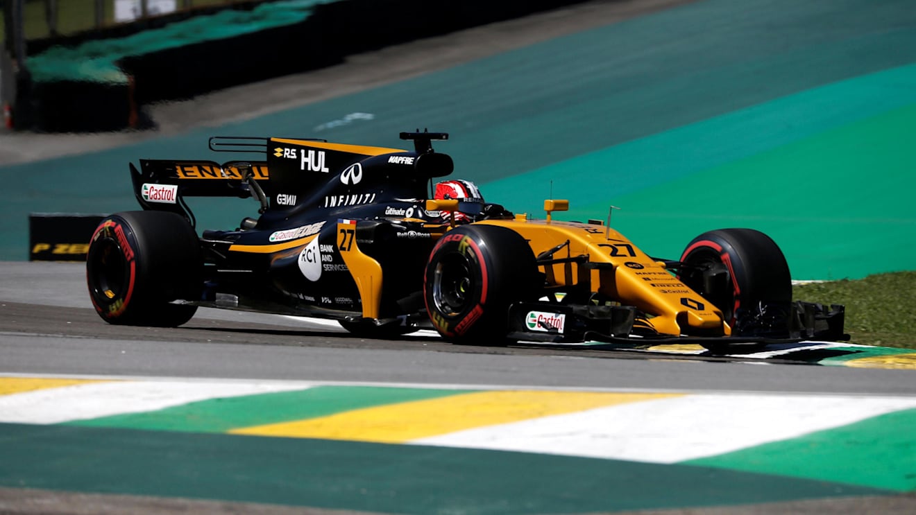 Nico Hulkenberg (GER) Renault Sport F1 Team RS17 at Formula One World Championship, Rd19, Brazilian Grand Prix, Practice, Interlagos, Sao Paulo, Brazil, Friday 10 November 2017. © Manuel Goria/Sutton Images