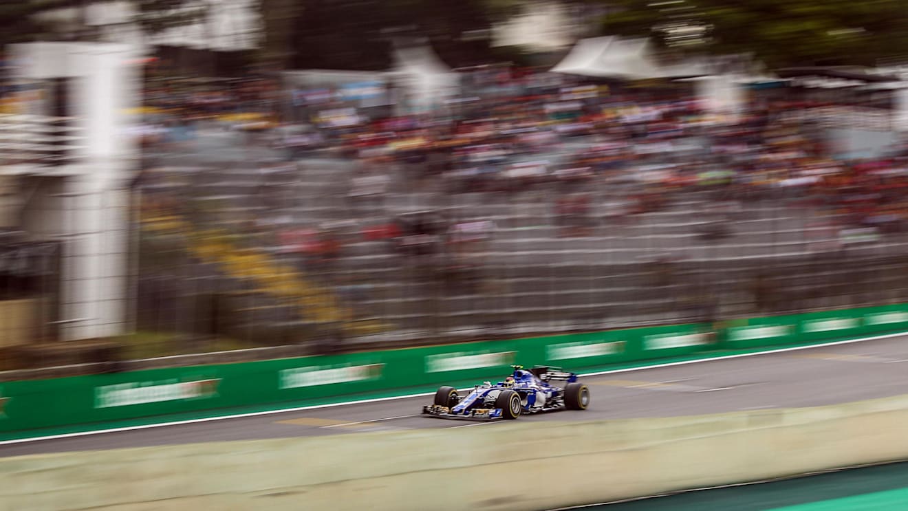 Pascal Wehrlein (GER) Sauber C36 at Formula One World Championship, Rd19, Brazilian Grand Prix, Practice, Interlagos, Sao Paulo, Brazil, Friday 10 November 2017. © Kym Illman/Sutton Images