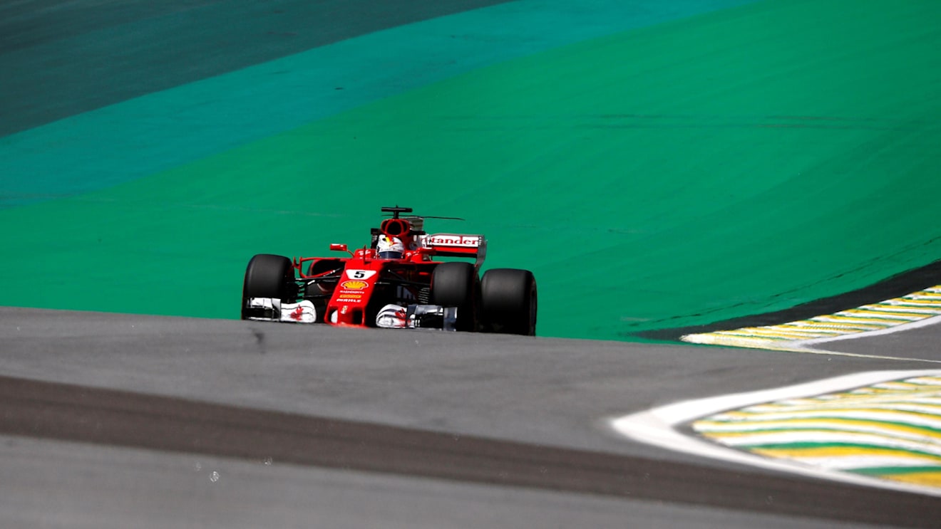 Sebastian Vettel (GER) Ferrari SF70-H at Formula One World Championship, Rd19, Brazilian Grand Prix, Practice, Interlagos, Sao Paulo, Brazil, Friday 10 November 2017. © Manuel Goria/Sutton Images