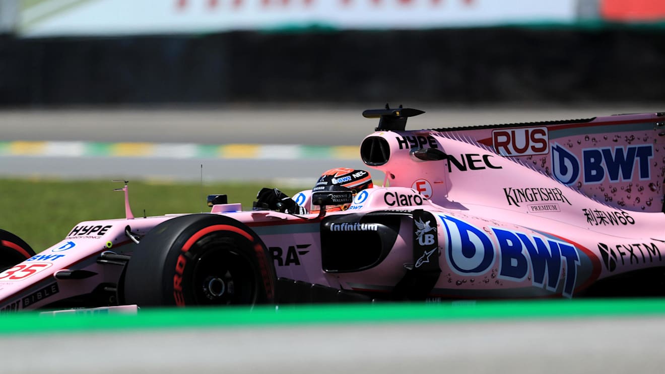 George Russell (GBR) Force India VJM10 at Formula One World Championship, Rd19, Brazilian Grand Prix, Practice, Interlagos, Sao Paulo, Brazil, Friday 10 November 2017. © Kym Illman/Sutton Images
