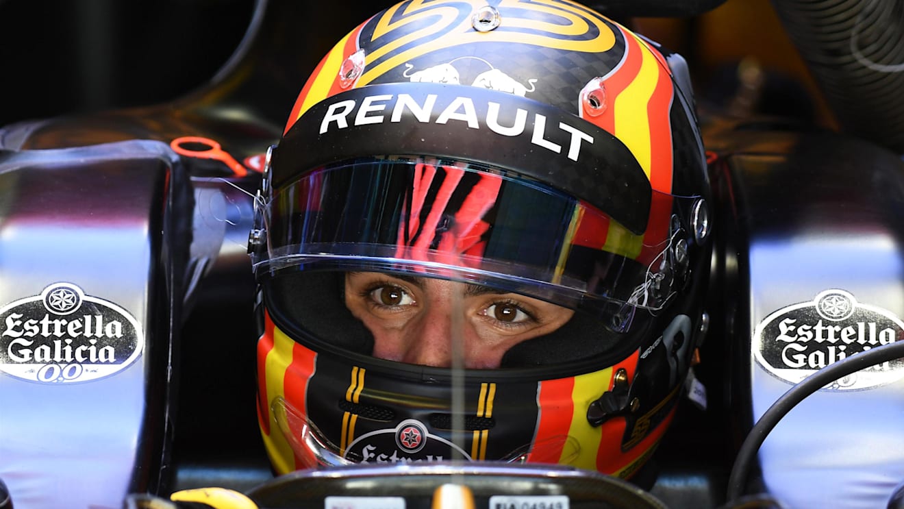 Carlos Sainz (ESP) Renault Sport F1 Team RS17 at Formula One World Championship, Rd19, Brazilian Grand Prix, Practice, Interlagos, Sao Paulo, Brazil, Friday 10 November 2017. © Rubio/Sutton Images