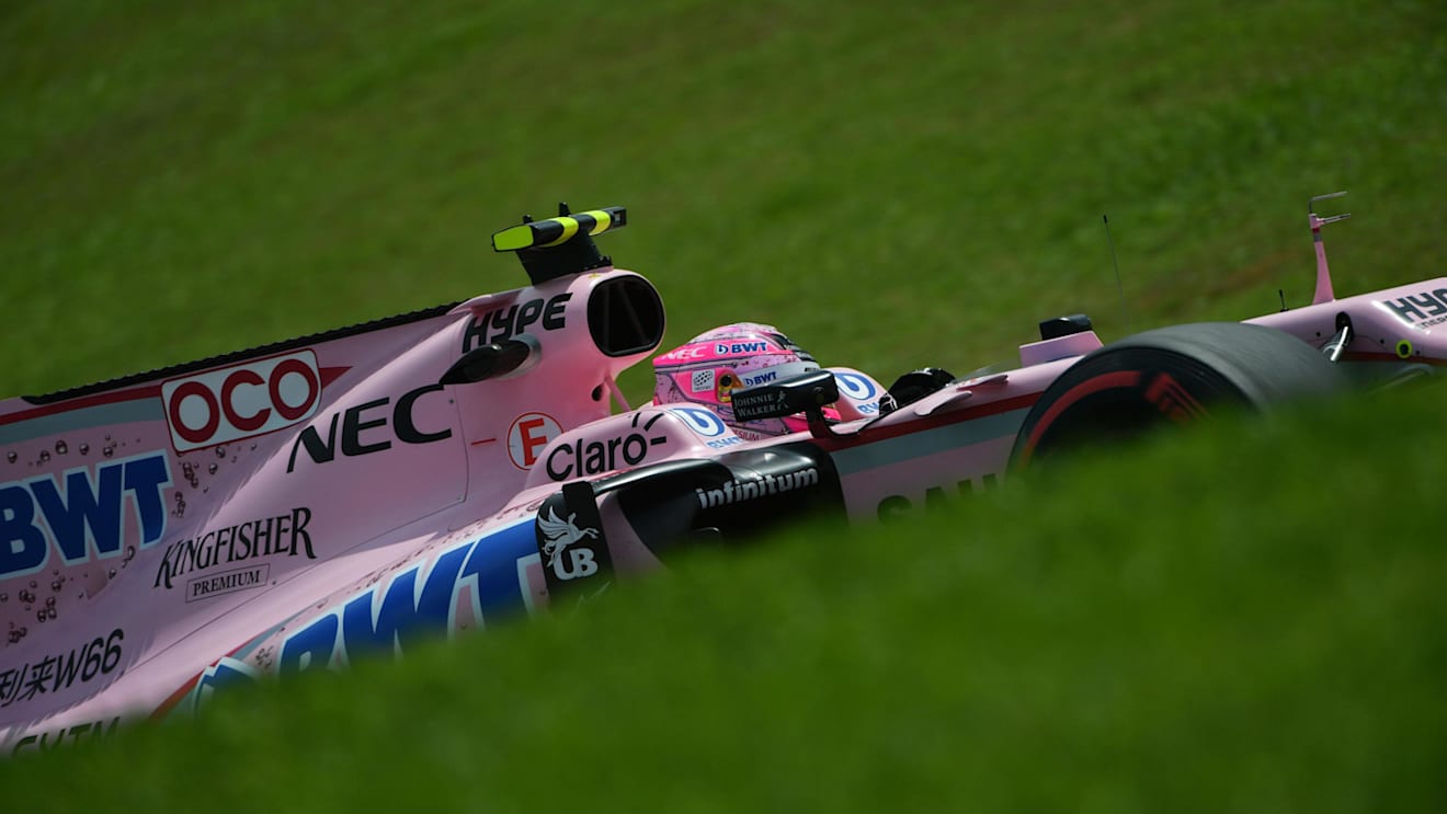 Esteban Ocon (FRA) Force India VJM10 at Formula One World Championship, Rd19, Brazilian Grand Prix, Practice, Interlagos, Sao Paulo, Brazil, Friday 10 November 2017. © Mark Sutton/Sutton Images