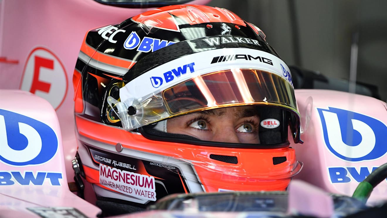 George Russell (GBR) Force India VJM10 at Formula One World Championship, Rd19, Brazilian Grand Prix, Practice, Interlagos, Sao Paulo, Brazil, Friday 10 November 2017. © Mark Sutton/Sutton Images