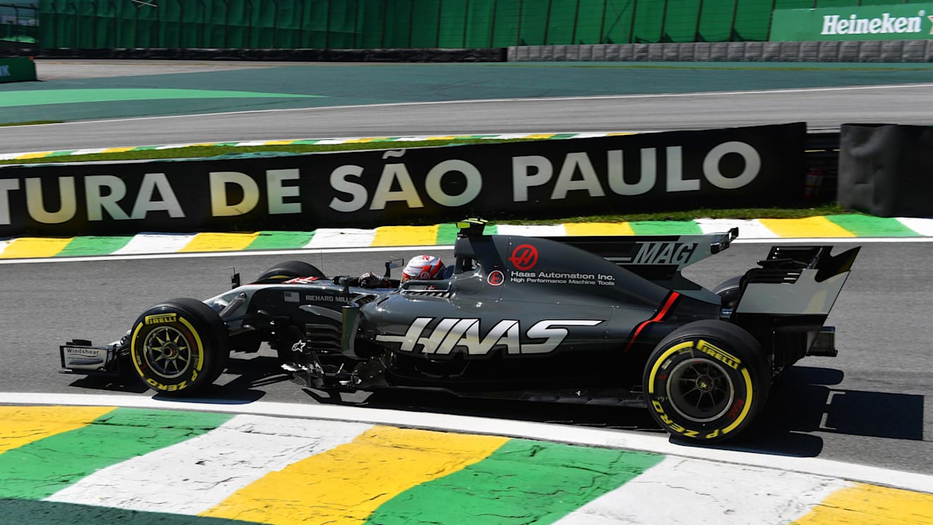 Kevin Magnussen (DEN) Haas VF-17 at Formula One World Championship, Rd19, Brazilian Grand Prix, Practice, Interlagos, Sao Paulo, Brazil, Friday 10 November 2017. © Mark Sutton/Sutton Images
