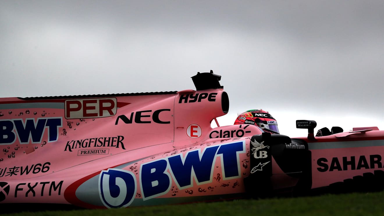 Sergio Perez (MEX) Force India VJM10 at Formula One World Championship, Rd19, Brazilian Grand Prix, Qualifying, Interlagos, Sao Paulo, Brazil, Saturday 11 November 2017. © Kym Illman/Sutton Images