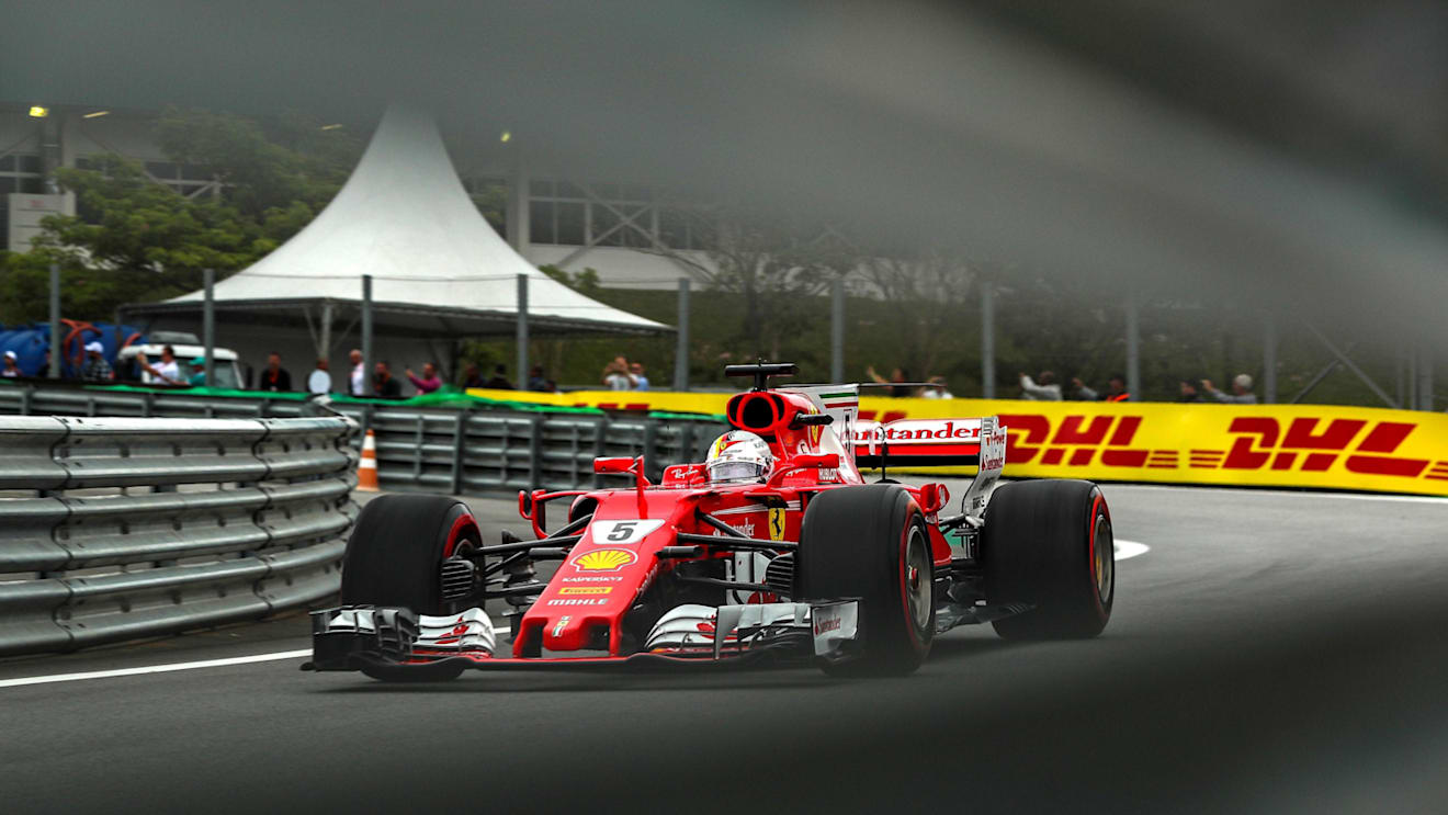 Sebastian Vettel (GER) Ferrari SF70-H at Formula One World Championship, Rd19, Brazilian Grand Prix, Qualifying, Interlagos, Sao Paulo, Brazil, Saturday 11 November 2017. © Kym Illman/Sutton Images