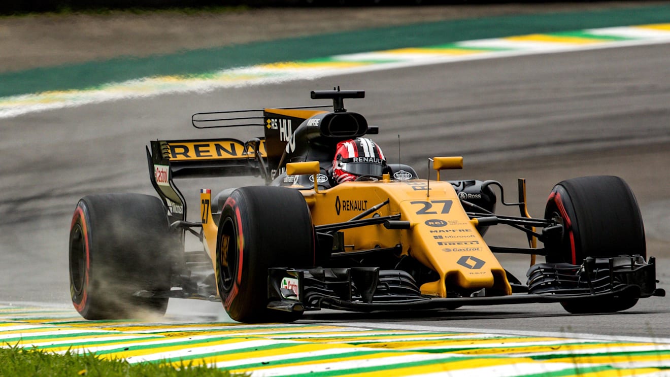 Nico Hulkenberg (GER) Renault Sport F1 Team RS17 at Formula One World Championship, Rd19, Brazilian Grand Prix, Qualifying, Interlagos, Sao Paulo, Brazil, Saturday 11 November 2017. © Kym Illman/Sutton Images