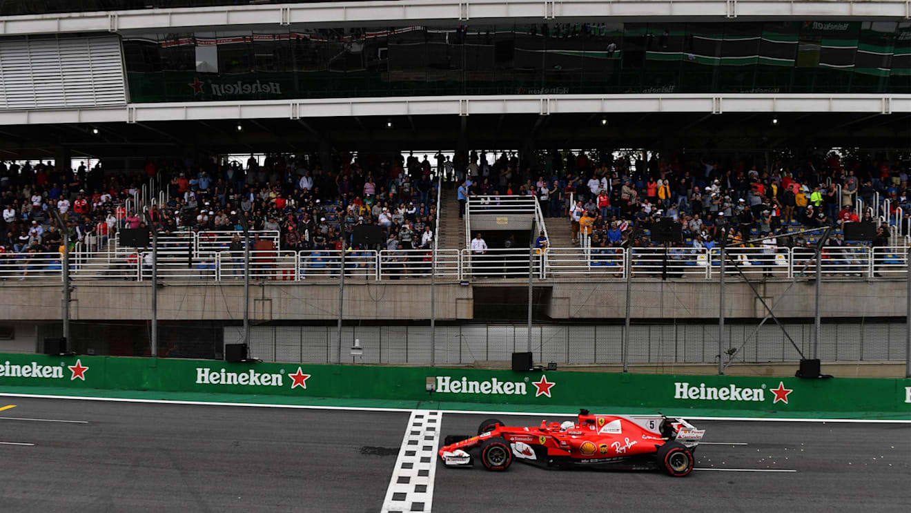 Sebastian Vettel (GER) Ferrari SF70-H at Formula One World Championship, Rd19, Brazilian Grand Prix, Qualifying, Interlagos, Sao Paulo, Brazil, Saturday 11 November 2017. © Mark Sutton/Sutton Images