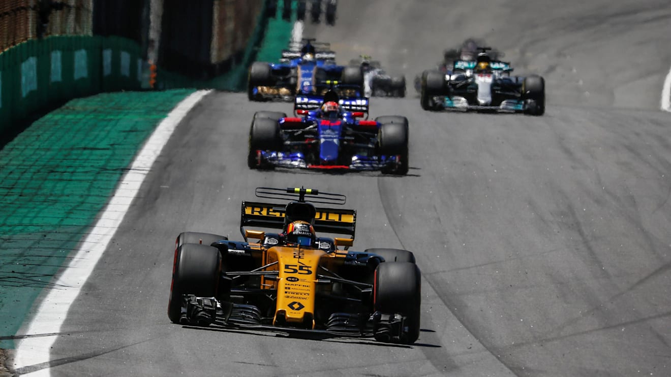Carlos Sainz (ESP) Renault Sport F1 Team RS17 at Formula One World Championship, Rd19, Brazilian Grand Prix, Race, Interlagos, Sao Paulo, Brazil, Sunday 12 November 2017. © Manuel Goria/Sutton Images