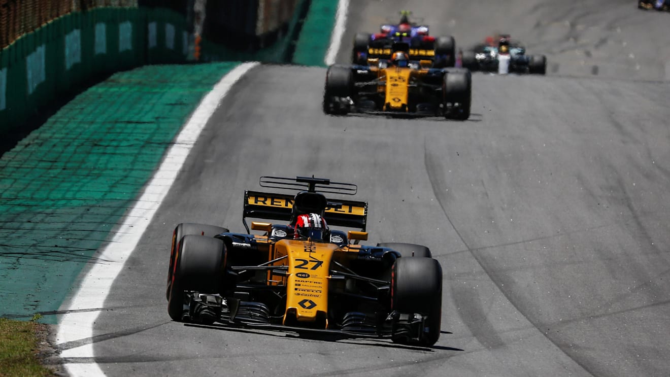 Nico Hulkenberg (GER) Renault Sport F1 Team RS17 at Formula One World Championship, Rd19, Brazilian Grand Prix, Race, Interlagos, Sao Paulo, Brazil, Sunday 12 November 2017. © Manuel Goria/Sutton Images