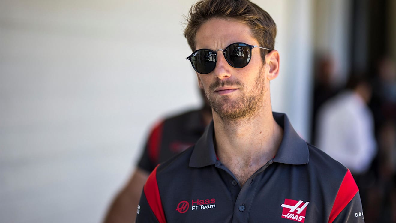 Romain Grosjean (FRA) Haas F1 on the drivers parade at Formula One World Championship, Rd19, Brazilian Grand Prix, Race, Interlagos, Sao Paulo, Brazil, Sunday 12 November 2017. © Manuel Goria/Sutton Images