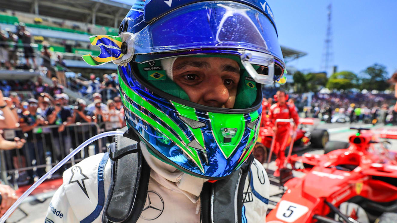Felipe Massa (BRA) Williams celebrates in parc ferme at Formula One World Championship, Rd19, Brazilian Grand Prix, Race, Interlagos, Sao Paulo, Brazil, Sunday 12 November 2017. © Kym Illman/Sutton Images