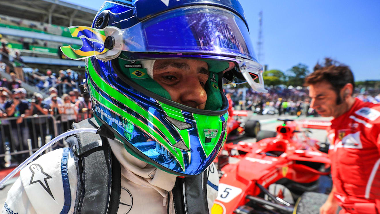 Felipe Massa (BRA) Williams celebrates in parc ferme at Formula One World Championship, Rd19, Brazilian Grand Prix, Race, Interlagos, Sao Paulo, Brazil, Sunday 12 November 2017. © Kym Illman/Sutton Images