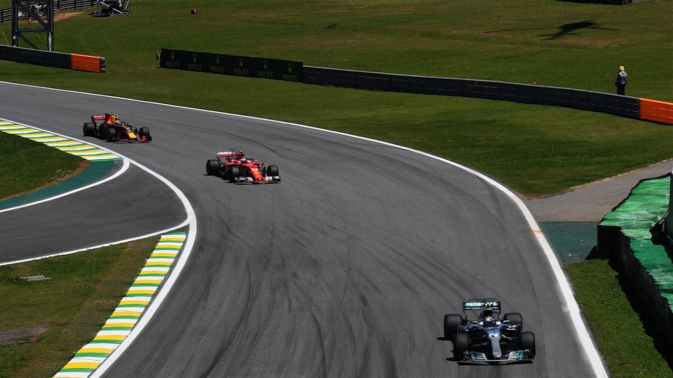 Sebastian Vettel (GER) Ferrari SF70-H at Formula One World Championship, Rd19, Brazilian Grand Prix, Race, Interlagos, Sao Paulo, Brazil, Sunday 12 November 2017. © Mark Sutton/Sutton Images