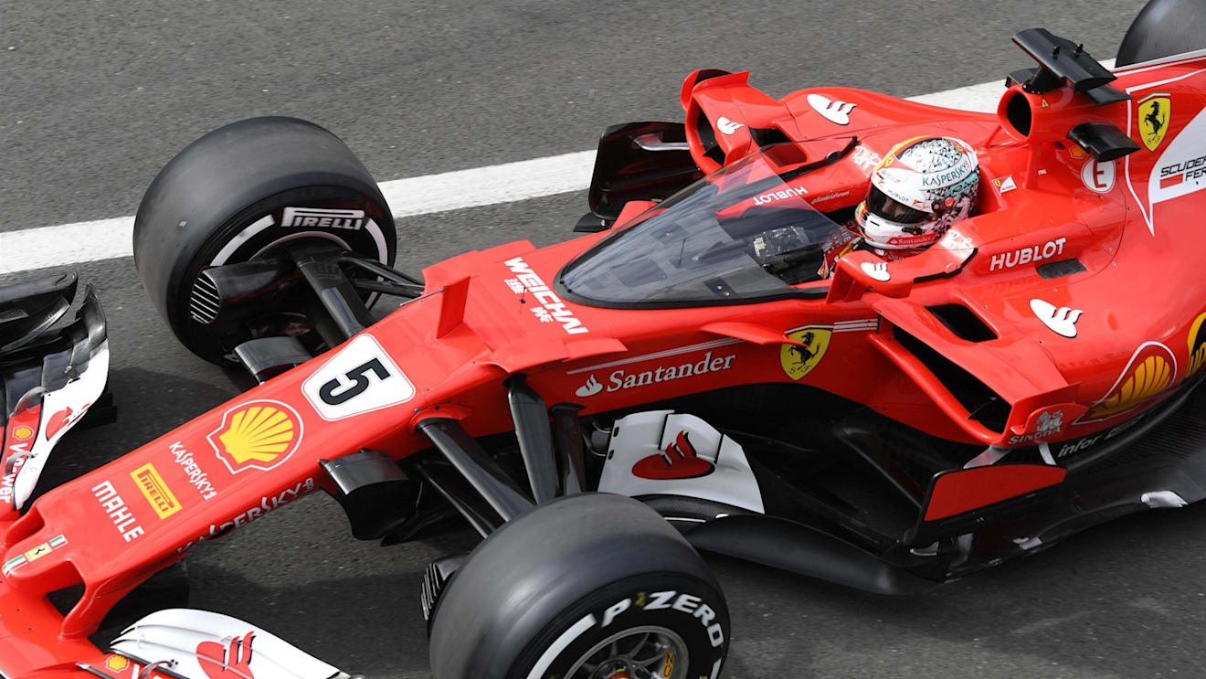 Sebastian Vettel (GER) Ferrari SF70-H with cockpit shield at Formula One World Championship, Rd10, British Grand Prix, Practice, Silverstone, England, Friday 14 July 2017. © Sutton Images