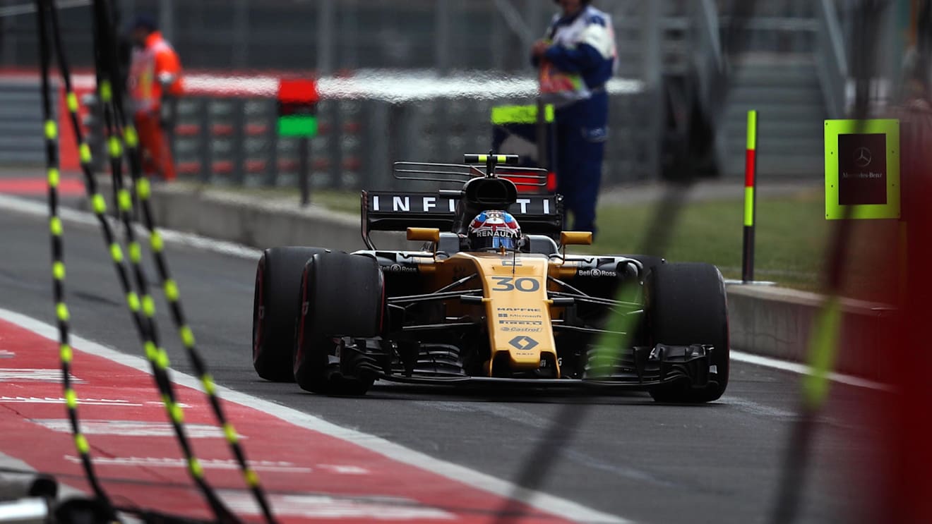 Jolyon Palmer (GBR) Renault Sport F1 Team RS17 at Formula One World Championship, Rd10, British Grand Prix, Practice, Silverstone, England, Friday 14 July 2017. © Sutton Images