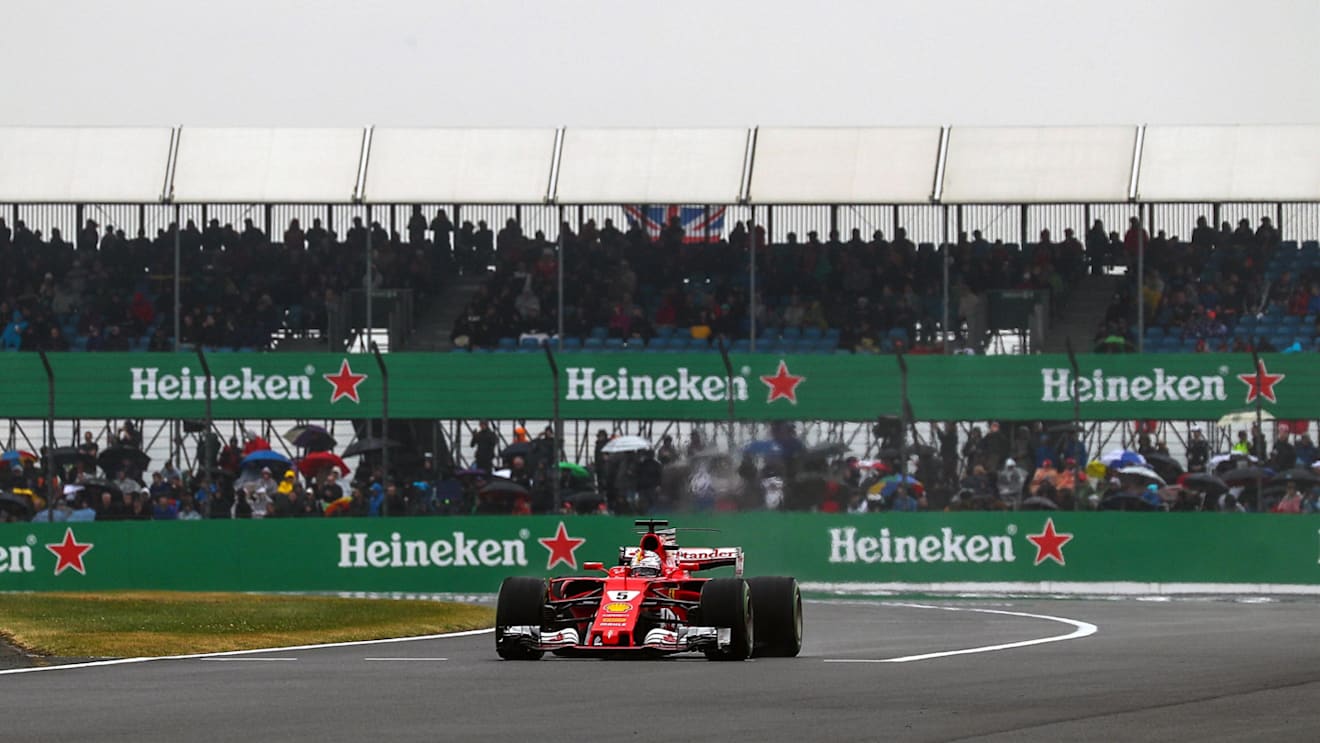 Sebastian Vettel (GER) Ferrari SF70-H at Formula One World Championship, Rd10, British Grand Prix, Qualifying, Silverstone, England, Saturday 15 July 2017. © ÃƒÆ’Ã†â€™ÃƒÂ¢Ã¢â€šÂ¬Ã…Â¡ 2013 KymIllman.com