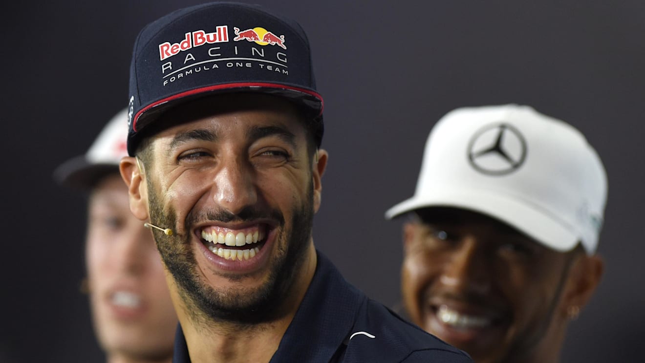 Daniel Ricciardo (AUS) Red Bull Racing in the Press Conference at Formula One World Championship, Rd10, British Grand Prix, Preparations, Silverstone, England, Thursday 13 July 2017. © Sutton Images