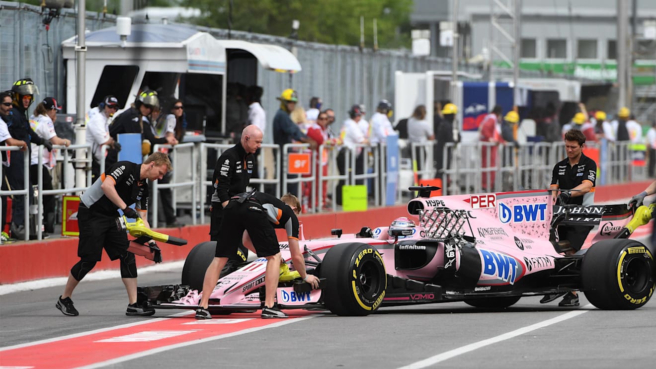 Sergio Perez (MEX) Force India VJM10 at Formula One World Championship, Rd7, Canadian Grand Prix, Practice, Montreal, Canada, Friday 9 June 2017. © Sutton Motorsport Images