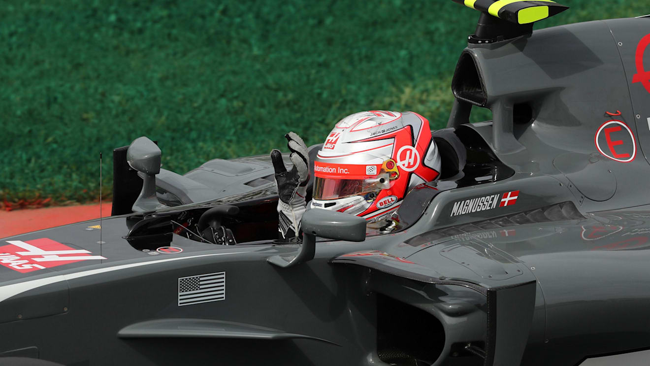 Kevin Magnussen (DEN) Haas VF-17 waves to the crowd at Formula One World Championship, Rd7, Canadian Grand Prix, Practice, Montreal, Canada, Friday 9 June 2017. © Sutton Motorsport Images