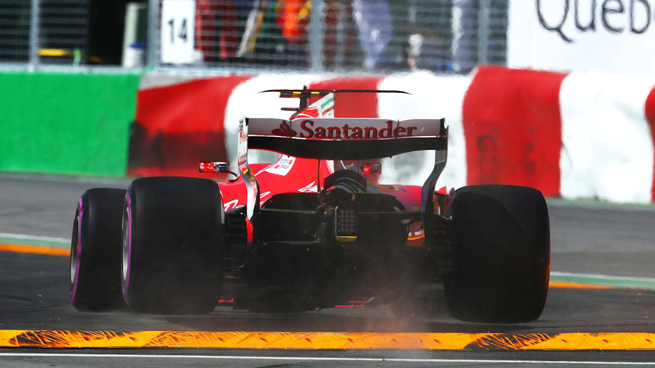 Kimi Raikkonen (FIN) Ferrari SF70-H jumps the kerb at Formula One World Championship, Rd7, Canadian Grand Prix, Qualifying, Montreal, Canada, Saturday 10 June 2017. © Sutton Images