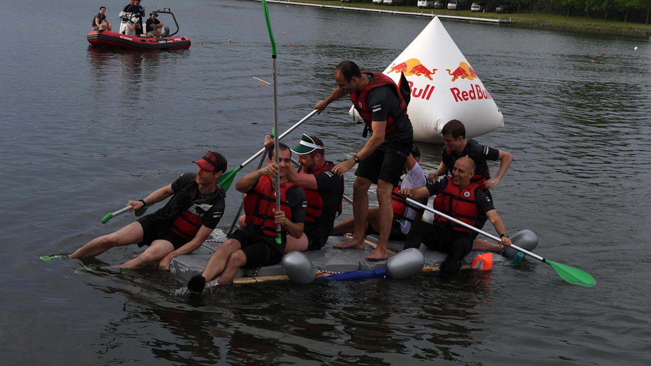 Red Bull Racing at the raft race at Formula One World Championship, Rd7, Canadian Grand Prix, Qualifying, Montreal, Canada, Saturday 10 June 2017. © Sutton Motorsport Images