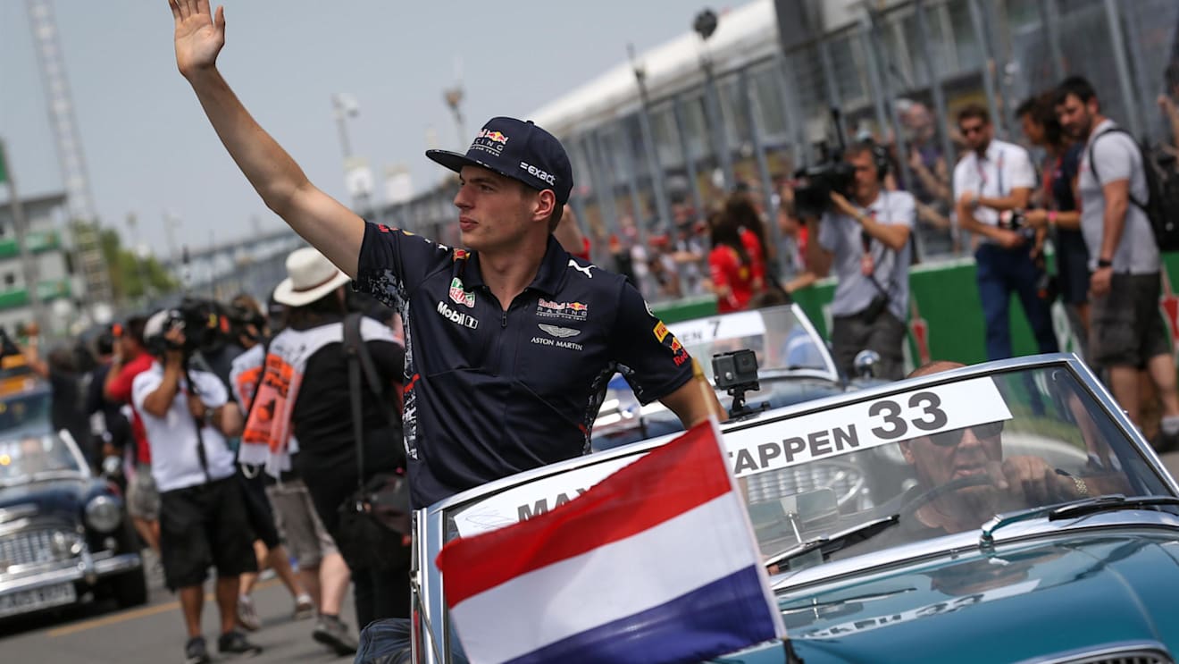 Max Verstappen (NED) Red Bull Racing on the drivers parade at Formula One World Championship, Rd7, Canadian Grand Prix, Race, Montreal, Canada, Sunday 11 June 2017. © Sutton Motorsport Images
