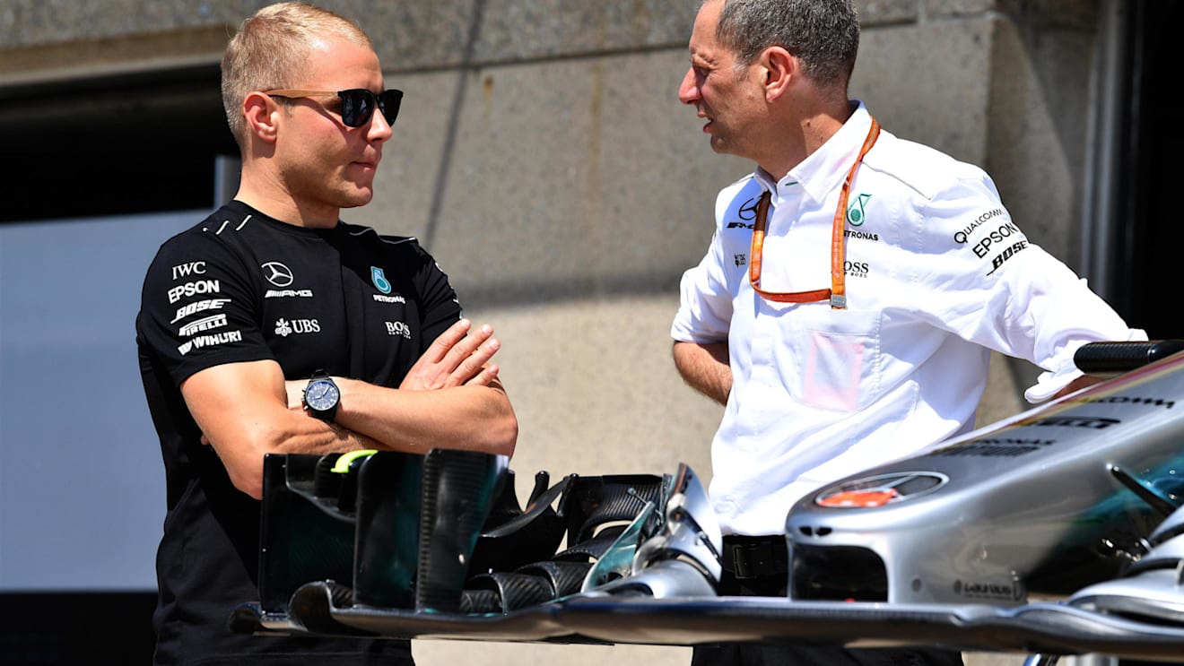 Valtteri Bottas (FIN) Mercedes AMG F1 and Tony Ross (GBR) Mercedes AMG F1 Race Engineer at Formula One World Championship, Rd7, Canadian Grand Prix, Preparations, Montreal, Canada, Thursday 8 June 2017. © Sutton Motorsport Images
