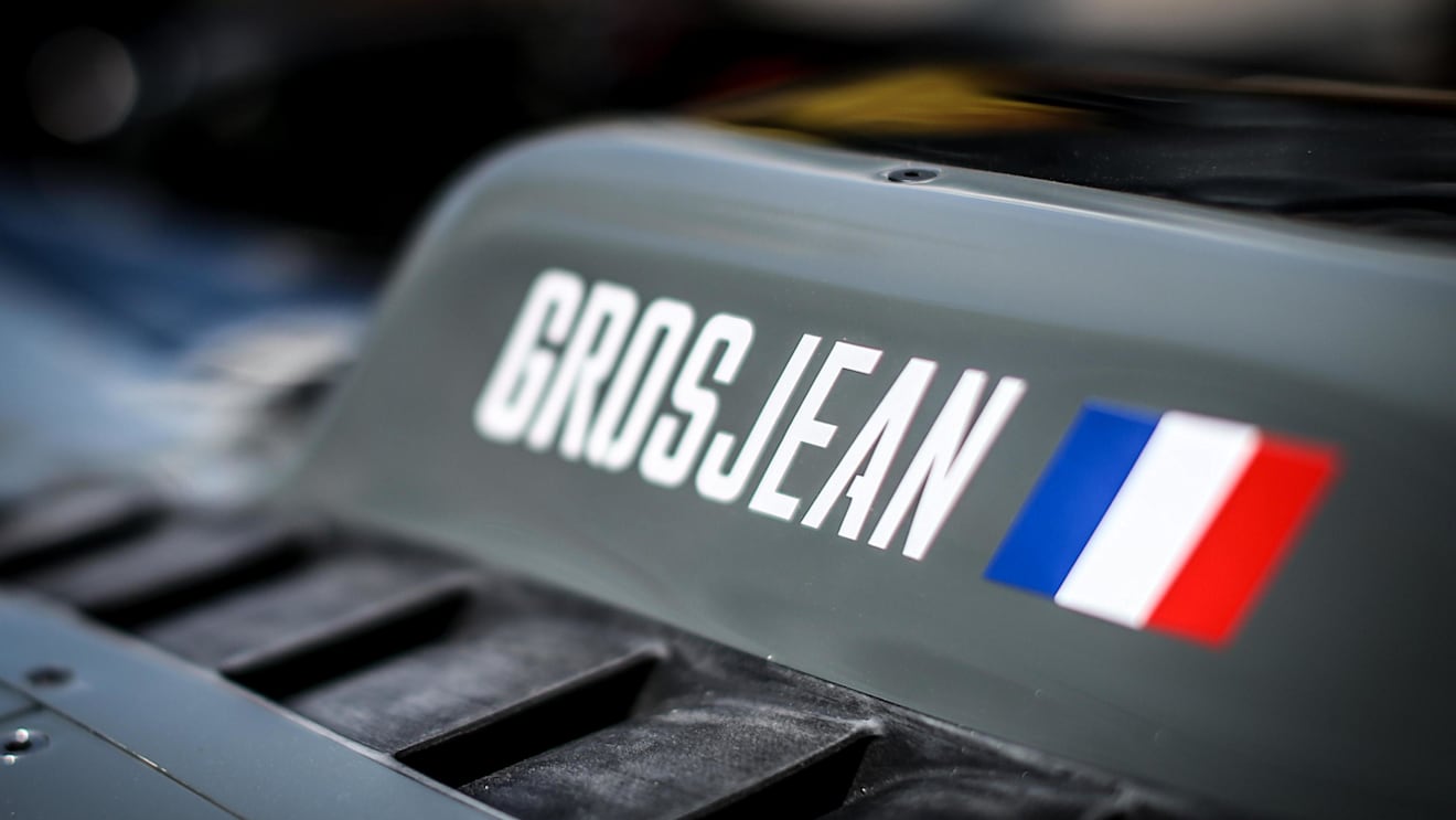 Name of Romain Grosjean (FRA) Haas F1 at Formula One World Championship, Rd7, Canadian Grand Prix, Preparations, Montreal, Canada, Thursday 8 June 2017. © Sutton Motorsport Images