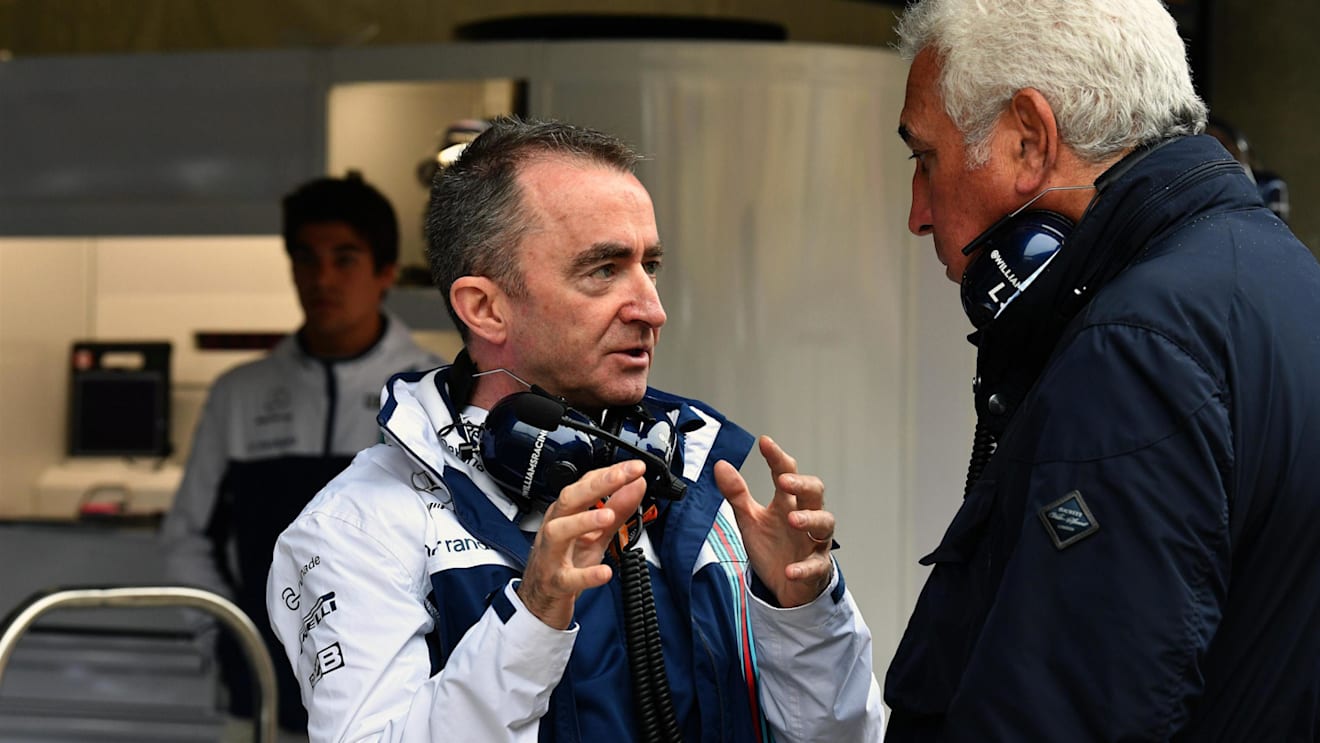 Paddy Lowe (GBR) Williams Shareholder and Technical Director and Lawrence Stroll (CDN) at Formula One World Championship, Rd2, Chinese Grand Prix, Practice, Shanghai, China, Friday 7 April 2017. © Sutton Motorsport Images