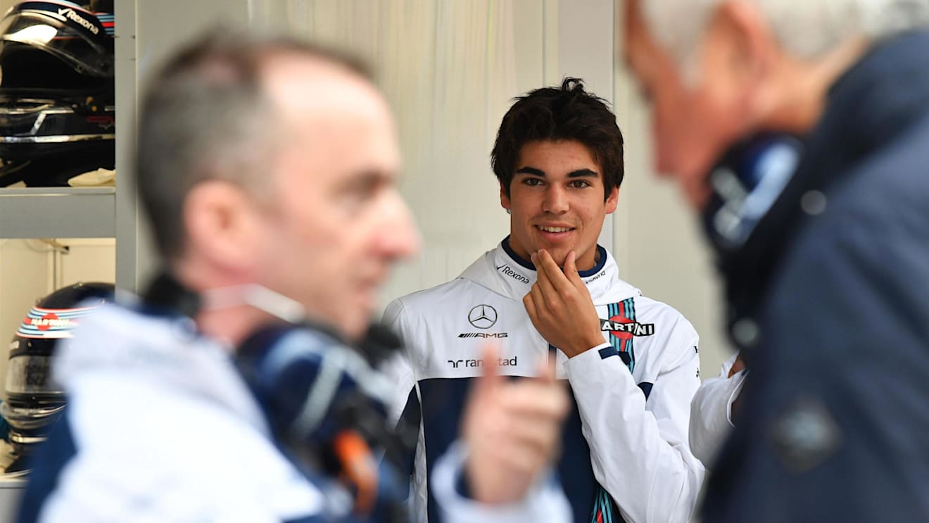 Paddy Lowe (GBR) Williams Shareholder and Technical Director and Lawrence Stroll (CDN) and Lance Stroll (CDN) Williams at Formula One World Championship, Rd2, Chinese Grand Prix, Practice, Shanghai, China, Friday 7 April 2017. © Sutton Motorsport Images