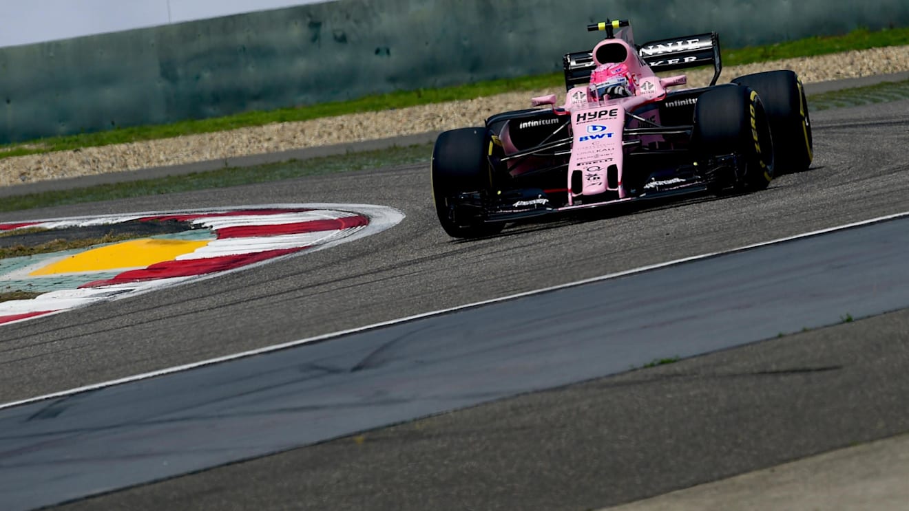Esteban Ocon (FRA) Force India VJM10 at Formula One World Championship, Rd2, Chinese Grand Prix, Qualifying, Shanghai, China, Saturday 8 April 2017. © Sutton Motorsport Images