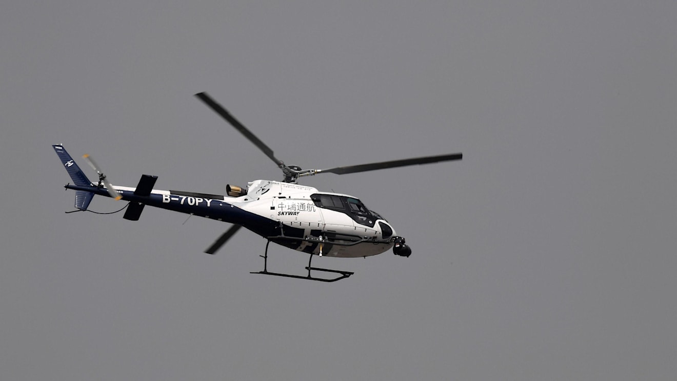 Helicopter at Formula One World Championship, Rd2, Chinese Grand Prix, Qualifying, Shanghai, China, Saturday 8 April 2017. © Sutton Motorsport Images