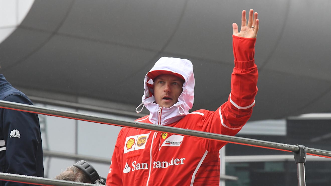 Kimi Raikkonen (FIN) Ferrari on the driver parade at Formula One World Championship, Rd2, Chinese Grand Prix, Race, Shanghai, China, Sunday 9 April 2017. © Sutton Motorsport Images